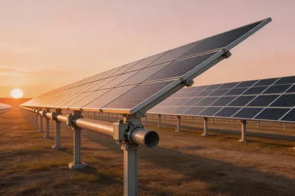Solar tracker racking system