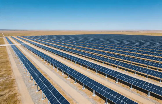 Utility ground mount solar structure